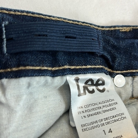 Lee Boy's Jeans Size 14 Dark Wash Slim Fit - Picture 5 of 7